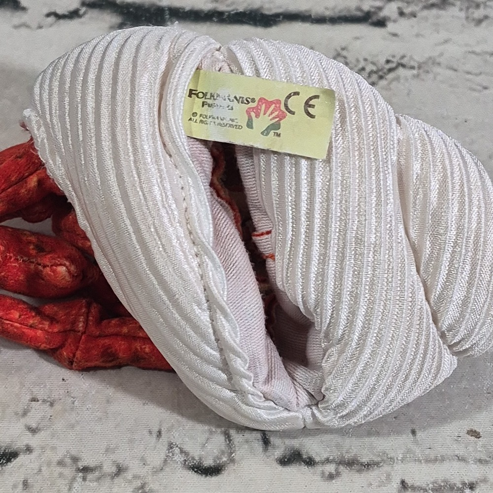 Folkmanis Mini Hermit Crab Plush Hand Puppet Sea Life Theater Pretend Play - Picture 4 of 5